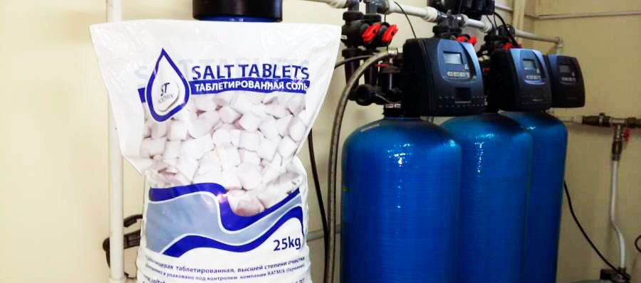 Соль для фильтров таблетированная для очистки воды